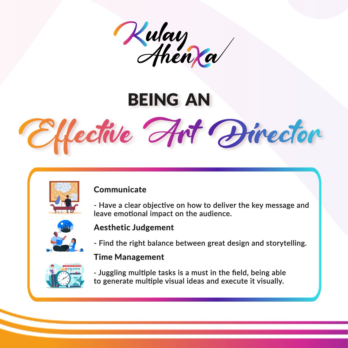 KulayAhenXa's tweet photo. Art direction is not just about showing a great design, it's about invoking real emotions to your intended audiences.

#KXph #KulayAhenXa #ArtDirector #ArtDirection https://t.co/zGahmLXCkz