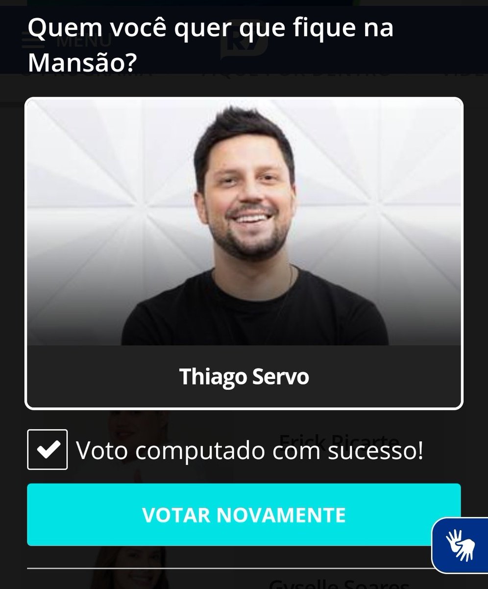 Votos reais gente, por favor 🙏🏻 vamos fazer eles enxergarem a força da servo com a nossa dedicação. ,fica Erick tbm  #ProvaDaVirada