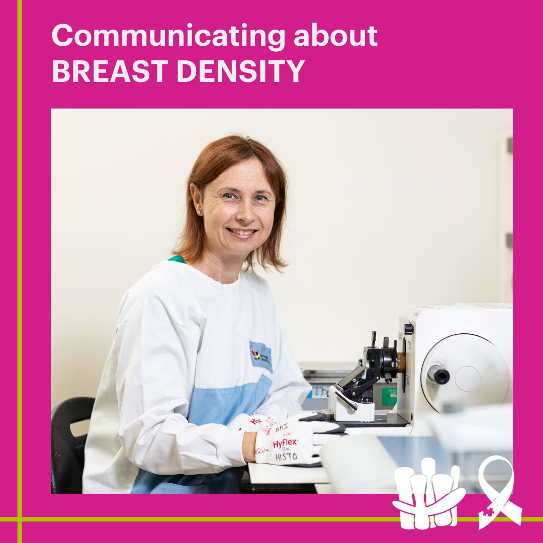 Do you know if you have dense breasts? Would you want to know, if it means your breast cancer risk is higher? We're proudly supporting @UniofAdelaide research to develop the best way to communicate breast density & ease anxiety that may come with the news ow.ly/CXl150OIyWp