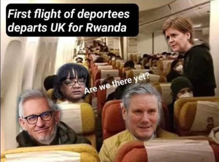 The passengers for the first flight to Rwanda