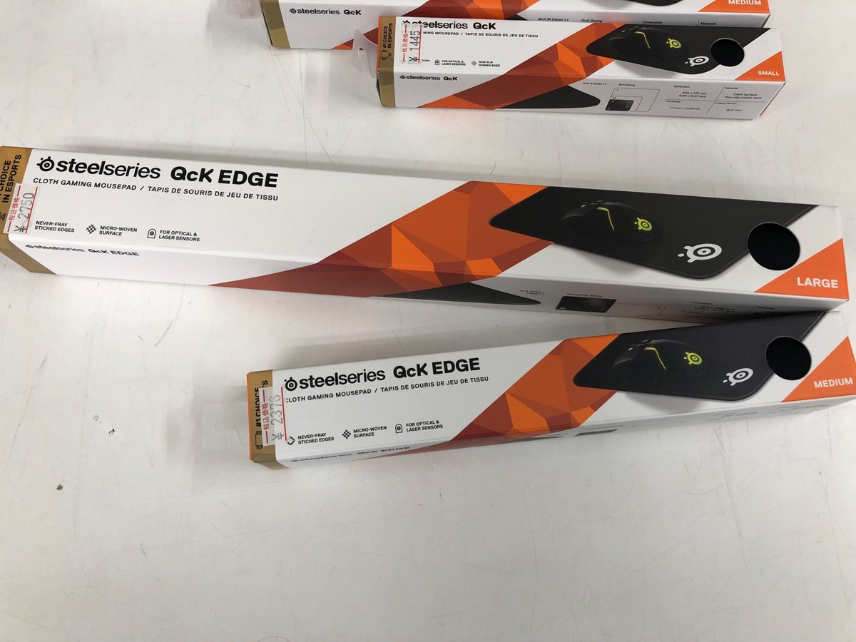 domesapporo's tweet photo. 【#本日入荷✨】

＼本日在庫復活しました🪦／
大人気‼️ゲーミングマウスパッド
#steelseries/#QcK シリーズ

【せっきー。🐺】が 
#パソコンショップDOMU で働く前からの販売している
超✨ロングセラーマウスパッドとなっております👍

➡️WEBはコチラ‼
https://t.co/uP7ChInuJC

【せっきー。🐺】 https://t.co/92FdeurISr