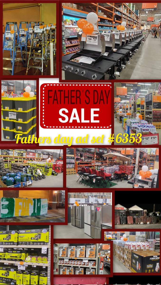 Fathers day ad set at the Miramar Home Depot! Thank you team for another great ad set! @josegut63436424 @JeanBernard_HD @SmithKerryan
