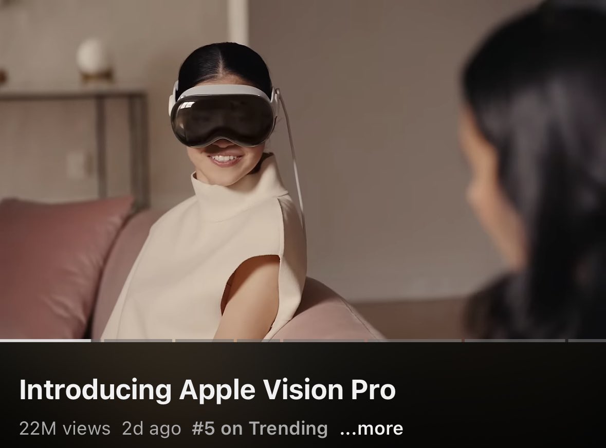 iamatomika's tweet photo. You: How do I wear sunglasses without looking like a douchebag? 
Apple Vision Pro: What about a tech douchebag? https://t.co/DoyWIqhZhY