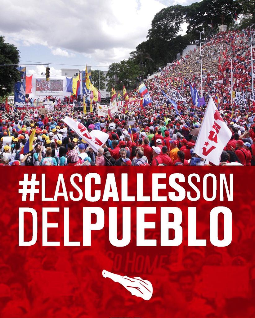 Sin dudas #LasCallesSonDelPueblo, #Venezuela unida, trabajando y haciendo Revolución. Ni confundidos ni mercenarios Imperialistas #7Junio @dcabellor @PartidoPSUV