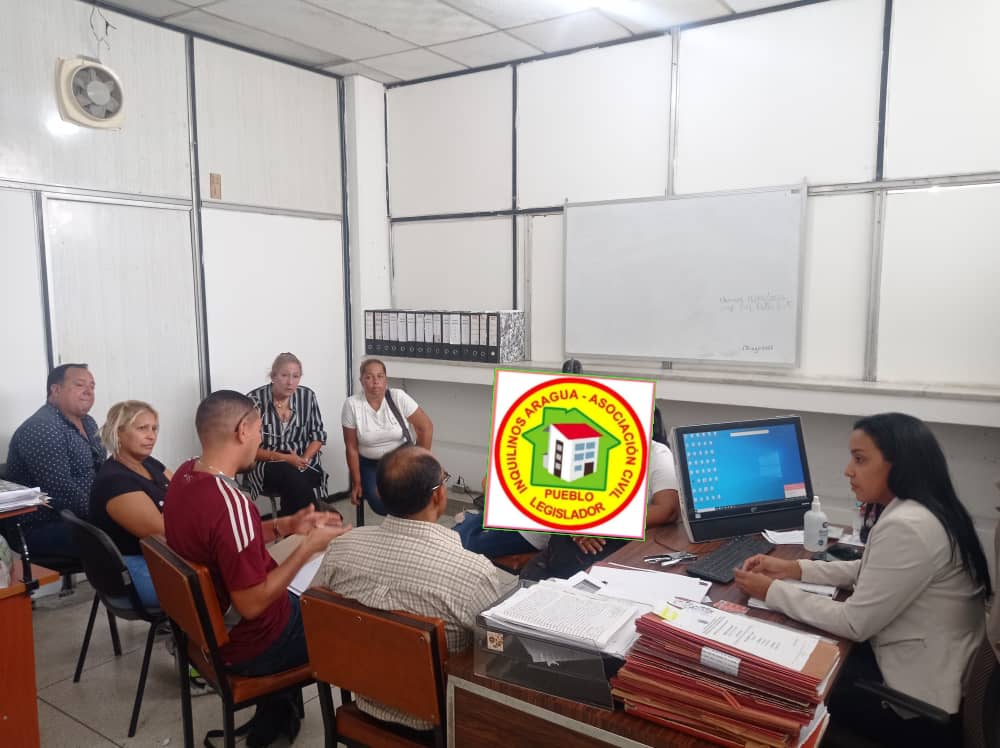 Se acordó los Días Viernes por la tarde para Revisión Técnica de los casos de Inquilinos con el Equipo Jurídico del Movimiento Inquilinos Aragua Pueblo Legislador #Aragua