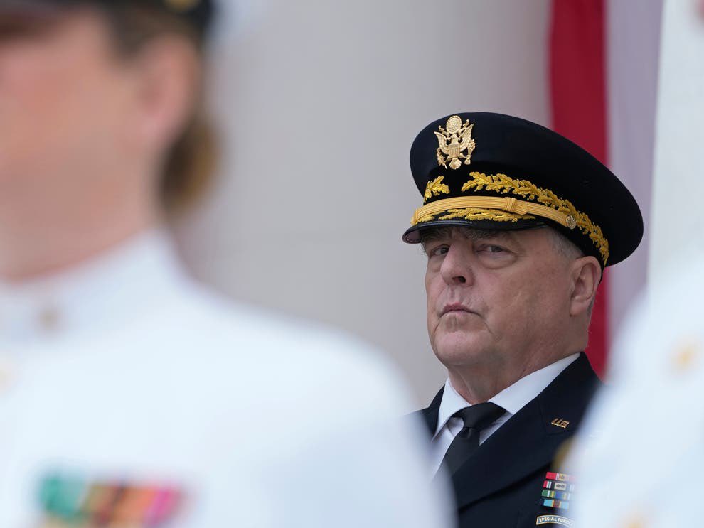 U.S. Joint Chiefs chairman Gen. Mark Milley will receive France's highest medal of honor Friday for his role in coordinating support for Ukraine and for his more than 40-year military career spent in defense of democracy, French President Emmanuel Macron's office said.