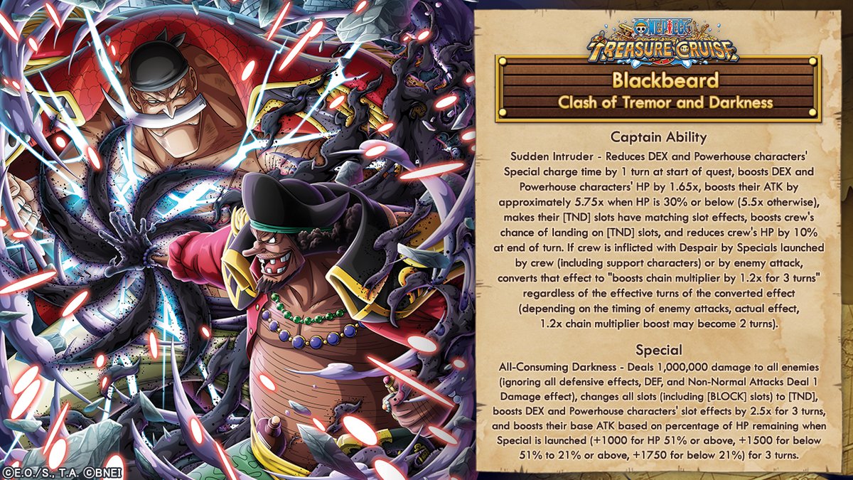 ONE PIECE Treasure Cruise on Twitter "New Character Info! Whitebeard