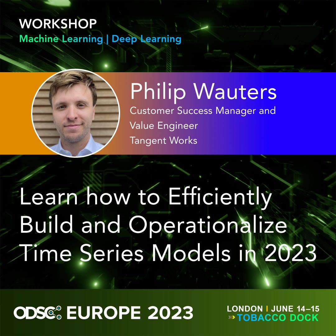Get tips and tricks on how you can get more out of your #TimeSeries #data!

👉 Find us at booth #9
👉 Join us for an enlightening demo talk
👉 Don't miss the workshop of our expert Philip Wauters 

Registered eventbrite.com/e/492524663527… 
#forecasting #datascience #TangentWorks #ODSC