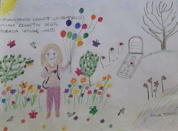 11 yaşında bir kız çizdi bu resmi 
Üzerinden 5 yıl geçti hala kalp bekliyor ...
#esilatüfekçi

Lütfen organlarımızı goturmeyelim.