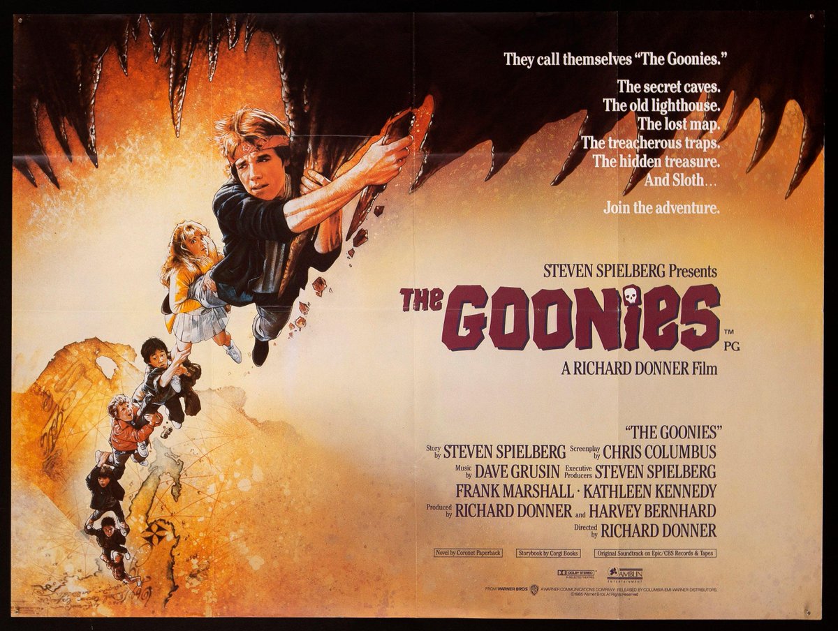 HEY, YOU GUUUUYS!!! The Goonies was #ReleasedOnThisDay 38 years ago! 
Released June 7, 1985

#TheGoonies #80sMovies #The80s 
#ILoveThe80s #OneEyedWilly 
#TheTruffleShuffle #NMFB 
#ThisDayInRetro 
#RichardDonner 
#RetroRevisited