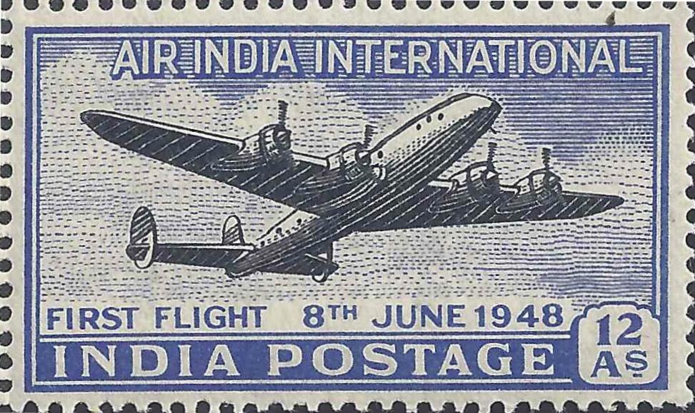 On 8 June 1948, India’s first international flight departed from #Mumbai (then #Bombay). The #Aircraft Malabar Princess travelled about 5,000 miles to reach #London in a 24-hour trip with refueling stops at Cairo and Geneva. 
C:WAU 
#philately #airplanes #aviation