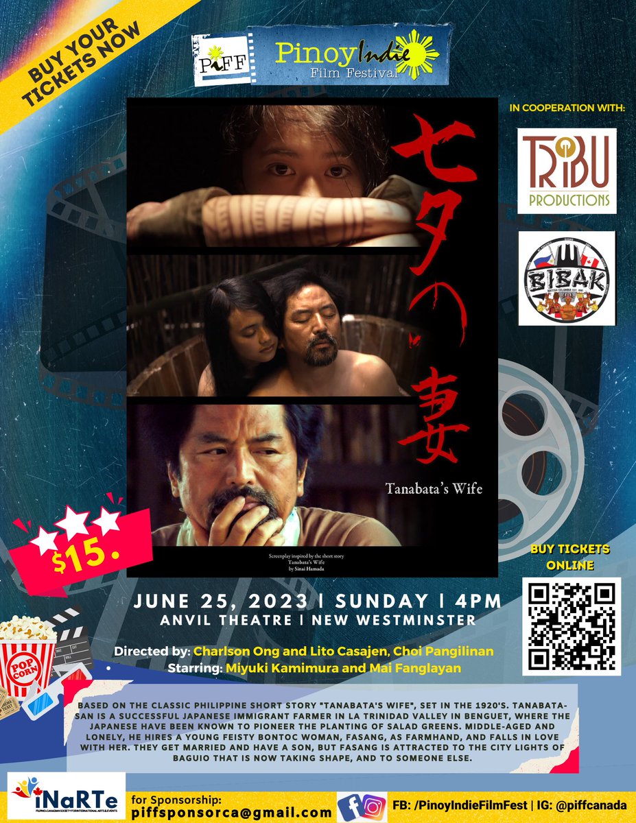 Piffcanada's tweet photo. Tanabata’s Wife | Watch trailer here: https://t.co/KaHz7RIH8Z

#piff2023 #pinoyindiefilms #vancouver #pinoysinvancouver #newWest #surreyBC #burnaby #pinoyMovies #FilipinoMovies #hollywood #filmfest #pinoyindiefilmfest #PhilippineHeritageMonth #FilipinoCanadian #pelikulangPilipino https://t.co/HxVbcnY0RL