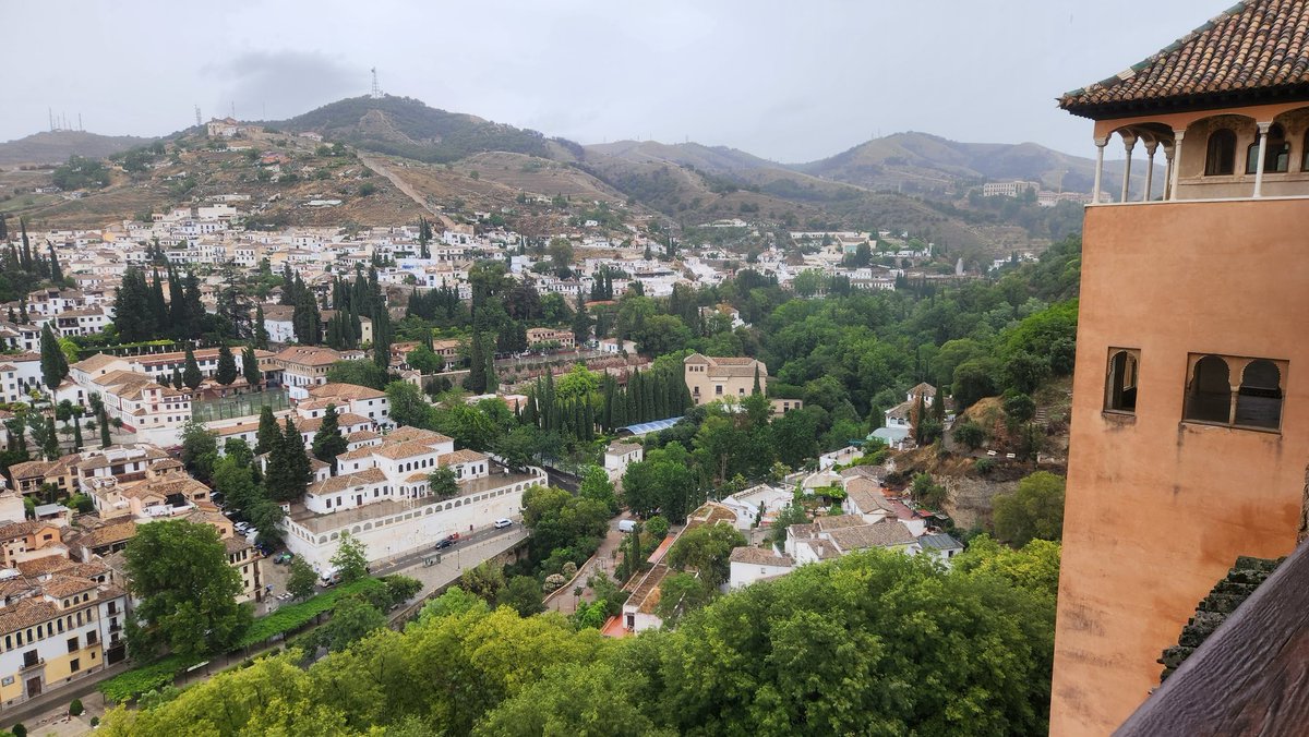 First tweet ever.....Majestic view from the Alhambra in Granada.  Love old architecture!