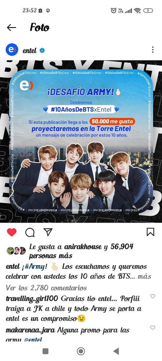 KathytaBella's tweet photo. Si tío @entel puede... porque no  también @metrodesantiago??? 🫶💜💜💜💜💜💜💜💜💜💜💜💜💜
@bts_bighit @BTS_jp_official
💜💜💜💜💜💜💜
#santiagodechile
#Chile
#metrodesantiago
#Army  #BTS #BTS10thAnniversary https://t.co/qWKSVo3AmZ