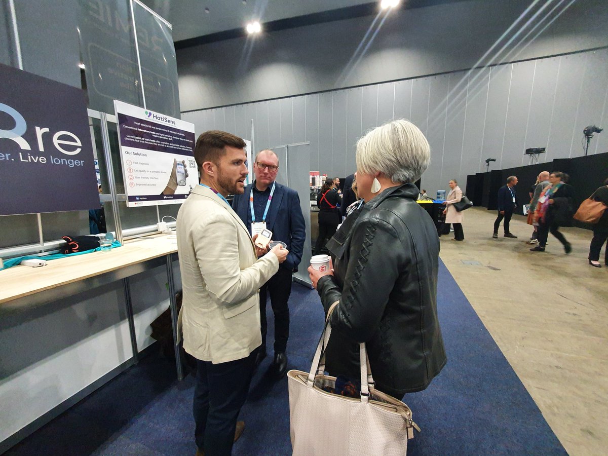 Thanks for dropping by @HatiSens booth at the Digital Health Festival. It is nice to connect and catchup with many of you. 

<a href="/cesh86/">César S. Huertas</a> and I got to try <a href="/virtetic/">Virtetic</a> VR prosthetic prototype as well. See you all next time!

Back to finishing up my phd! 💪