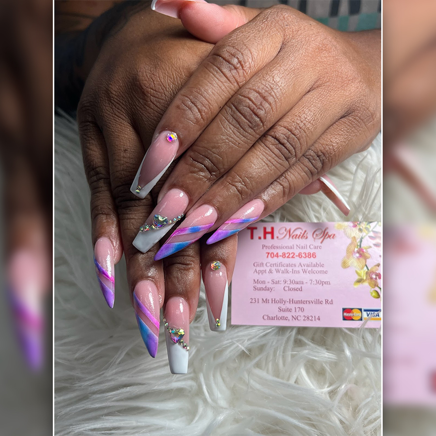 💅 Each manicure has its own uniqueness and will bring an unexpected vibe to every outfit combination.  🌟 Join us today and have fun with your new nailstyle - T H Nail Spa thnailspacharlotte.com

Address: 231 Mt Holly-Huntersville Rd,Suite 170 Charlotte, NC 28214

#gel