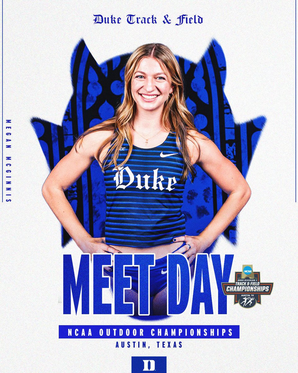 Women's squad is up today! 𝐍𝐂𝐀𝐀 𝐎𝐮𝐭𝐝𝐨𝐨𝐫 𝐂𝐡𝐚𝐦𝐩𝐢𝐨𝐧𝐬𝐡𝐢𝐩𝐬: 𝐃𝐚𝐲 𝟐 🏆

📍 Austin, Texas
🏟️ University of Texas
🗓️ June 7th-10th
📊 goduke.us/3PgZWMP
📺 goduke.us/43ON8RN

#GoDuke