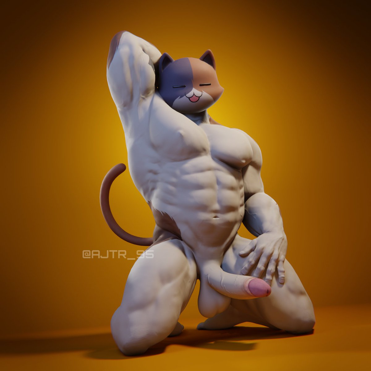 AJTR_95's tweet photo. A quick render to celebrate that we're getting a new variant of the muscle cat. 👀💪

#FortniteWILDS #FortniteChapter4Season3 https://t.co/MXDY4DWSwF