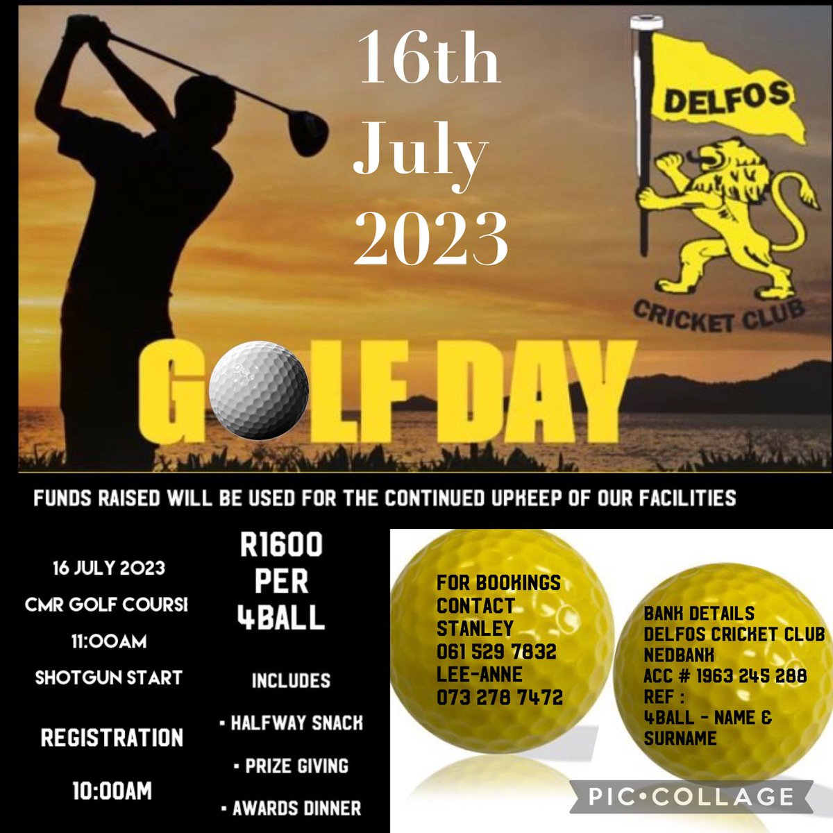 <a href="/DelfosCricket/">Delfos Cricket Club</a> hosting a #GolfDay <a href="/FaizelSallie/">Faizel Sallie</a> <a href="/FaizelPatel143/">𝙵𝚊𝚒𝚣𝚎𝚕 𝙿𝚊𝚝𝚎𝚕 ⚡️</a> <a href="/LionsCricNews/">Lions Cricket News</a> on 16 Jul 2023. Please support