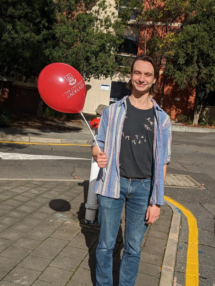 Just so ridiculously proud of <a href="/RobbieBoucaut/">Robbie Boucaut</a> for submitting his phd thesis today! Just a joy for @pcpugs and I to supervise!