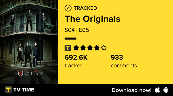 I've just watched episode S04 | E05 of The Originals! tvtime.com/r/2QqBx #tvtime