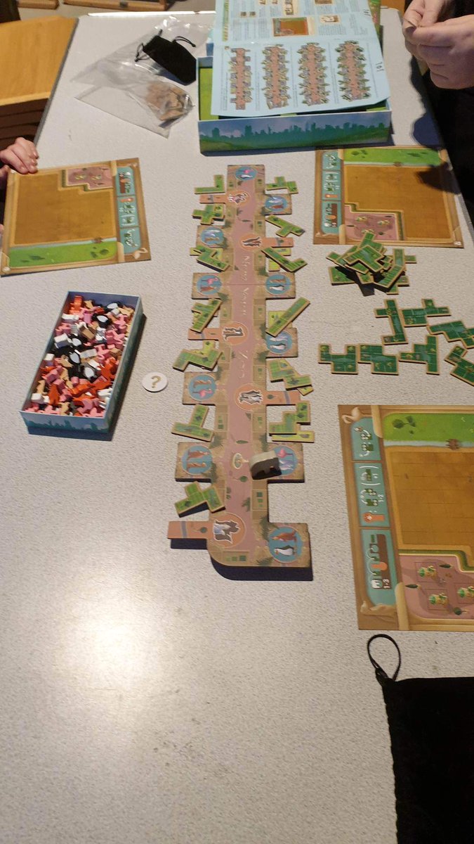 Here we have new York zoo, a lovely tetris style game about making a zoo and filling it with animals.
Next games night is the weds 22/6 upstairs at the flying duck.
Apologies I missed the the post for last night's.