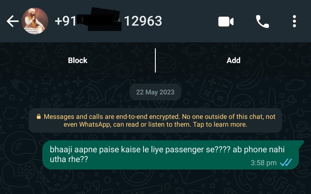 Mudit40320173's tweet photo. @ola_supports What is so deep that you are looking into it from the last 15 days and could not able to find the solution here????? This was the msg I sent to cab driver who took money in cash instead of ola money deduction from my parents. Since then no reply from driver and OLA authorities. https://t.co/E3gqlFIDzz