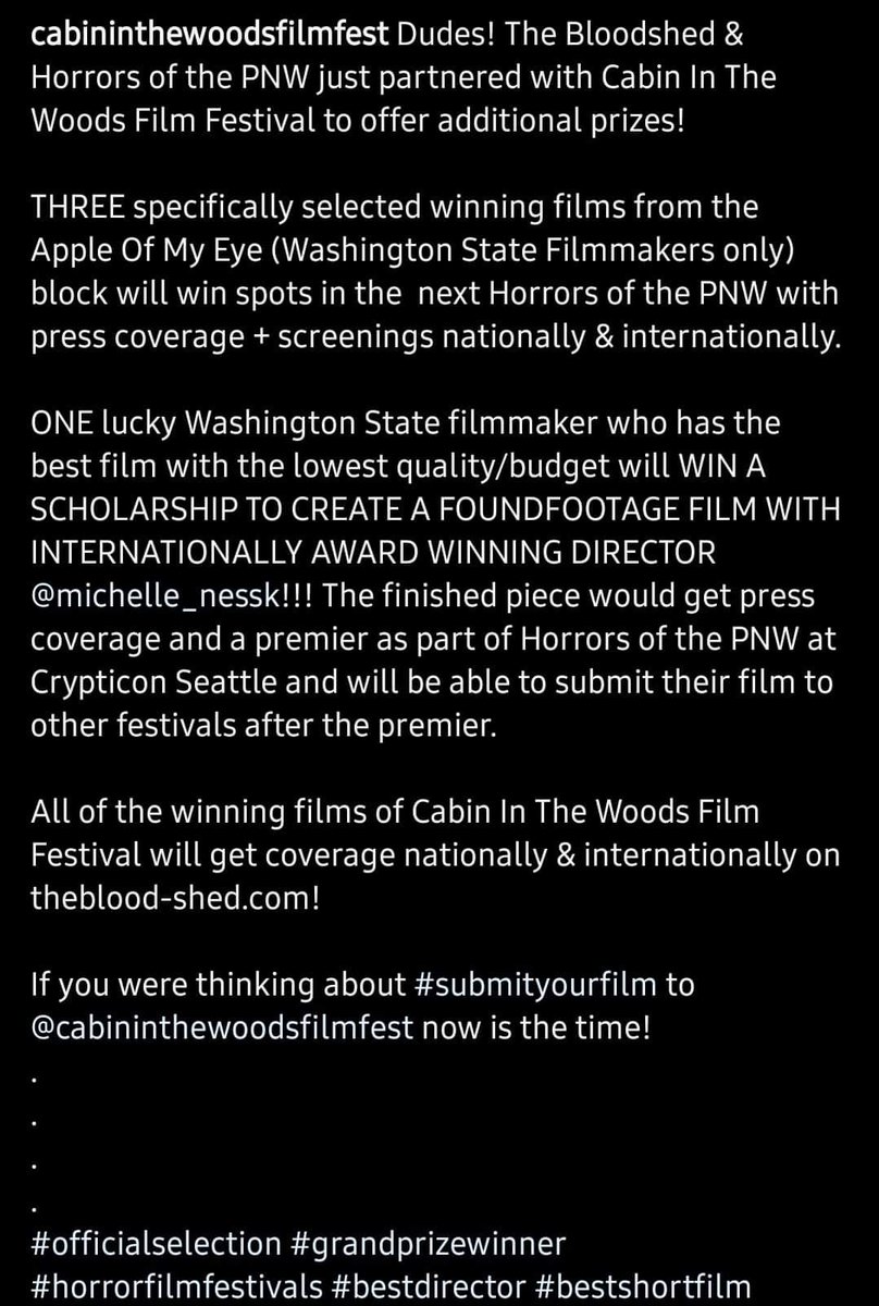 FromTheAuthor's tweet photo. @cabin_fest just announced... https://t.co/IE9YWkxhWL