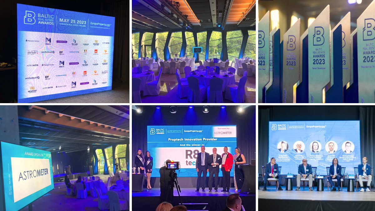 Astro_Meter's tweet image. Thrilled to have sponsored the Proptech Innovation Provider category at the Baltic Real Estate Awards. We had a fantastic time showcasing our products, services, and investment opportunities to potential partners. The event also resulted in successful meetings here in Sopot, PL.