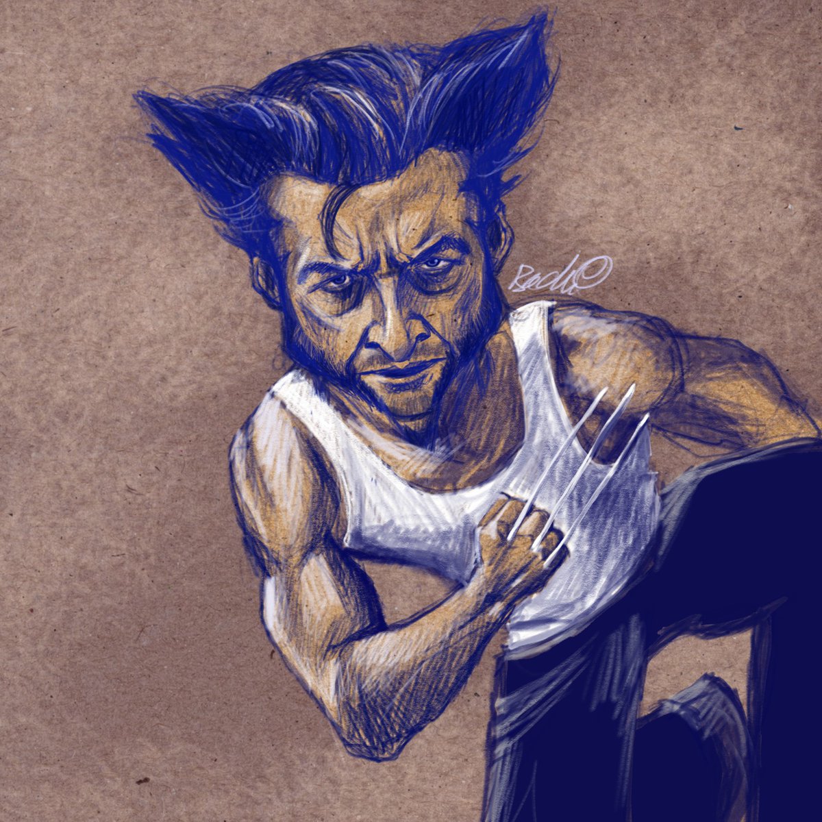 Caricature #caricaturesbybadri #caricature #art #digitalart #DigitalArtist #hughJackman #Wolverine #xmen #openforcommissions #commissionsopen