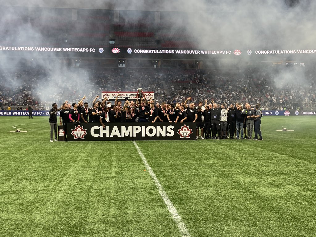 The @whitecapsfc are our CANADIAN CHAMPIONS!!! #VWFC #CanChamp