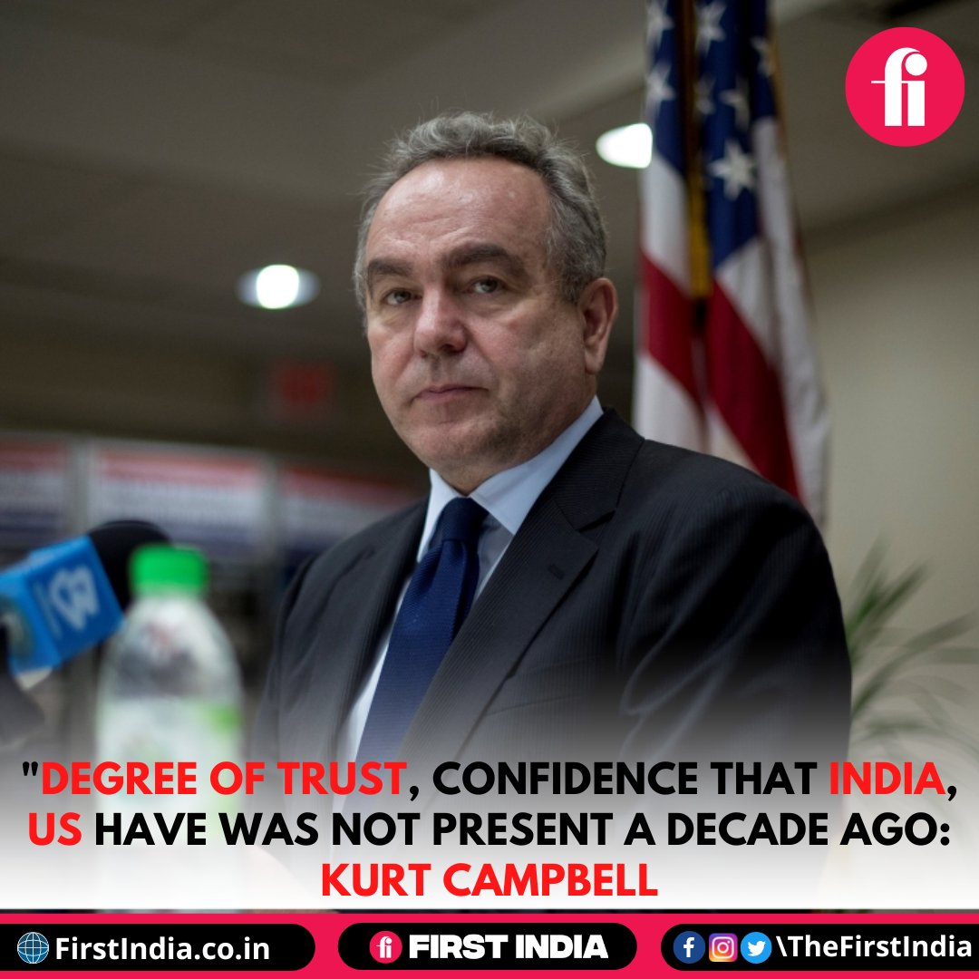 President Joe Biden's top official for the Indo-Pacific region, Kurt Campbell said that the degree of trust and confidence developed between India and the US was not present a decade ago.

#India #USA #InternationalUpdate #InternationalNews #US #UnitedStates #KurtCampbell