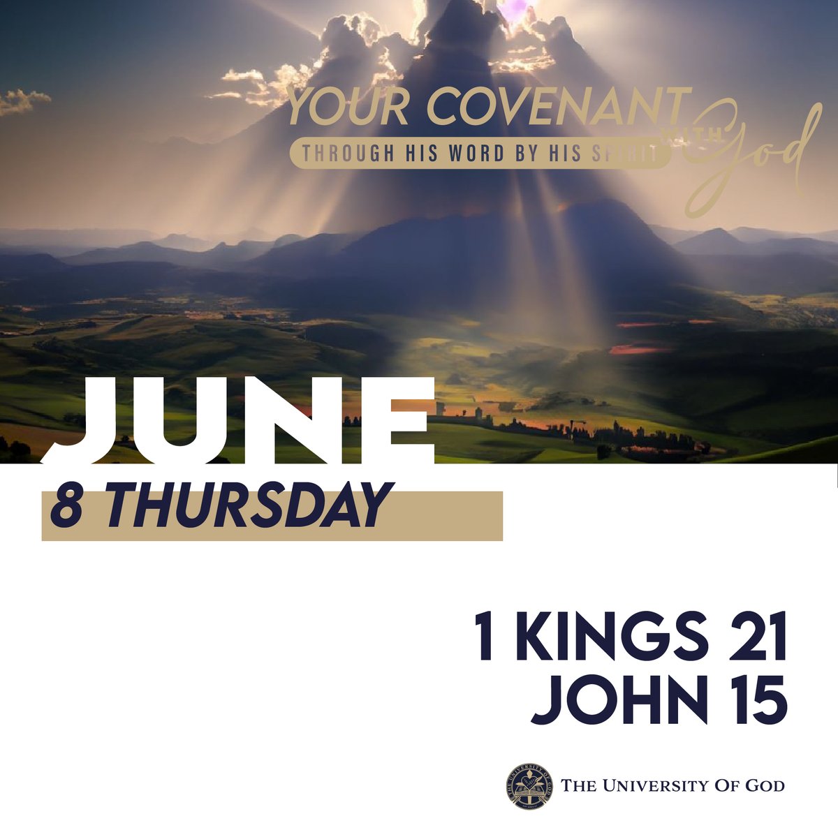 theuogofficial's tweet image. "As a Christian, your vision should be your focus (Proverbs 4:23-27)."

Download your daily reading plan for the year 2023: bit.ly/3TMgQCO
#CovenantWithGod #Week23 #UOG #Racine #Ruth