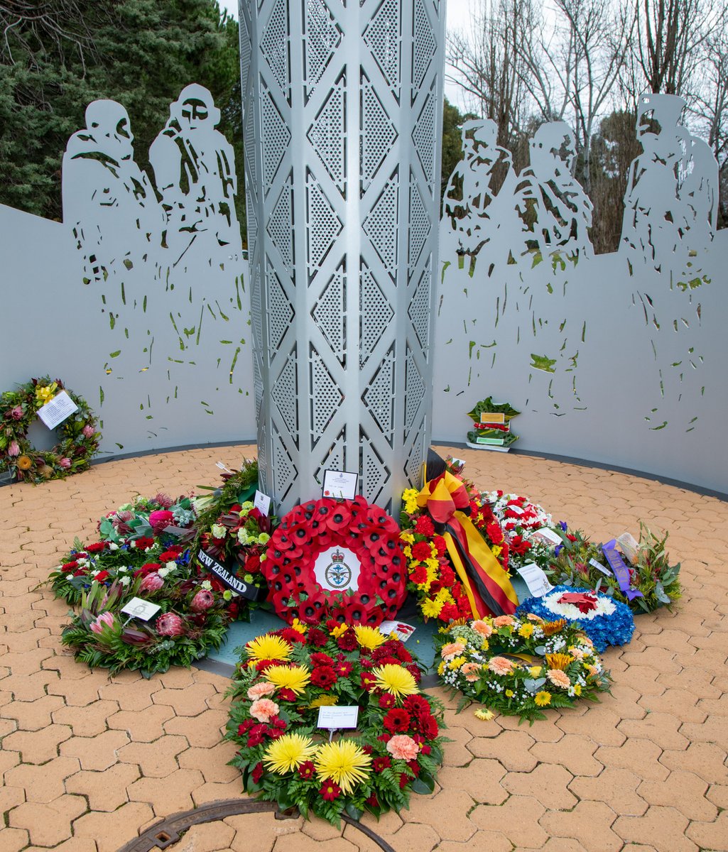 AWMemorial's tweet photo. On 4 June, the Annual Bomber Command Commemorative Ceremony was held @AWMemorial to reflect on the service and sacrifice of the 10,000 Australians who served in Bomber Command. Three veterans of Bomber Command attended the ceremony, as well as @CAF_Australia. #AusAirForce https://t.co/tBqyBgECpd
