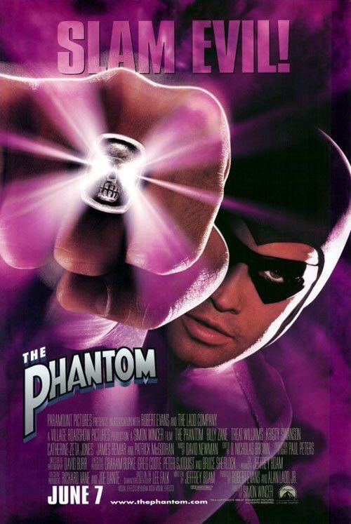 🎬MOVIE HISTORY: 27 years ago today, June 7, 1996, the movie 'The Phantom' opened in theaters!

#BillyZane @Rtreatwilliams #KristySwanson #CatherineZetaJones #JamesRemar #PatrickMcGoohan #RadmarAganaJao #RobertColeby #CaryHiroyukiTagawa #BillSmitrovich #CaseySiemaszko #JonTenney