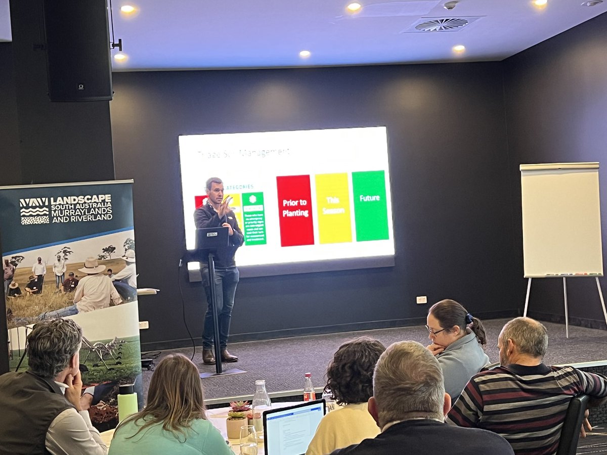 SA Soil Science (@sasoilscience) on Twitter photo <a href="/SASoilScience/">SA Soil Science</a> Soil management after flood workshop today in Murray Bridge. Soil test interpretation, sharing knowledge & managing short and long term soil constraints after flooding. We thank the <a href="/MRLandscapeSA/">Murraylands and Riverland Landscape Board</a> for funding this initiative as part of the Ag Knowledge Grants! <a href="/SASoilScience/">SA Soil Science</a> Soil management after flood workshop today in Murray Bridge. Soil test interpretation, sharing knowledge & managing short and long term soil constraints after flooding. We thank the <a href="/MRLandscapeSA/">Murraylands and Riverland Landscape Board</a> for funding this initiative as part of the Ag Knowledge Grants!