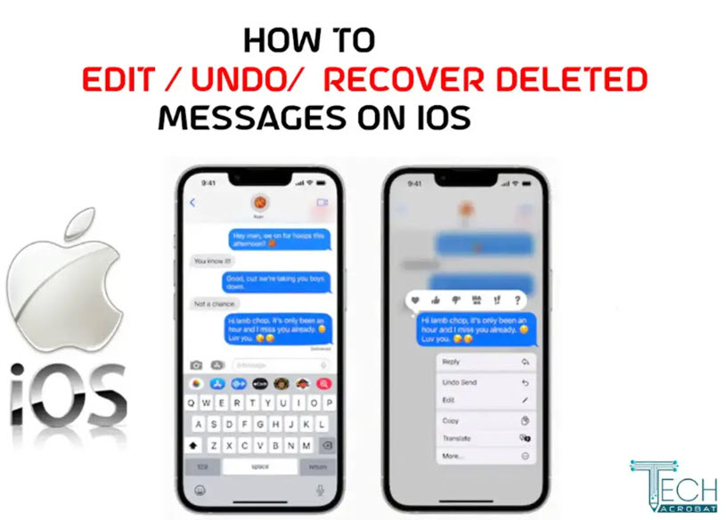 TechAcrobat's tweet image. How to Edit, Undo, and Recover Deleted Messages on iOS 17 iPhone
read more...bit.ly/3oKozql
#HowTo #edit #Undo #Recover #Delete #Message #iPhone #ios #Apple #AppleEvent2023 #WWDC2023 #WWDC23