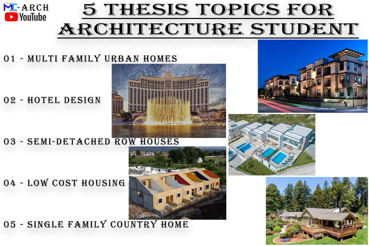 All The Students Of Architecture This Video Is For All Of You, Hope You All will love the video and find it interesting.  5 THESIS TOPICS FOR ARCHITECTURE STUDENT   #thesis #thesistopics #thesiswriting #thesisforarchitecturestudents #architecturethesis #skillsdevelopment