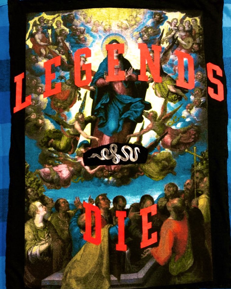 If you tell a big enough lie and tell it frequently enough, it will be believed #Atheist #fashion #altfashion #sew #Recycle #Reuse #Reduce #Think #thinkforyourself #loveart #atheist #upcycledfashion #upcycle #art #recycled #MySewCalledLife