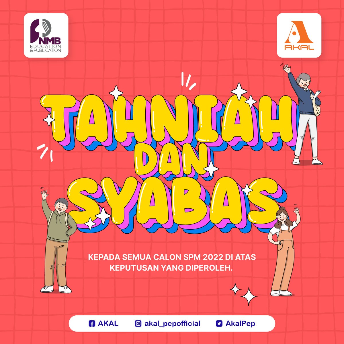 AkalPep's tweet photo. Tahniah kepada semua calon SPM 2022!🥳

Semoga keputusan yang diperoleh menjadi titik permulaan bagi kejayaan di masa hadapan.👍🏻

https://t.co/KcUF7Gw2F3

#AkalPEP #pendidikan #education #spm #pnmbeducation #spm2022 #SPM #CalonSPM #keputusanspm #results #Alhamdulillah #studytwt https://t.co/2iqDd9HeMP