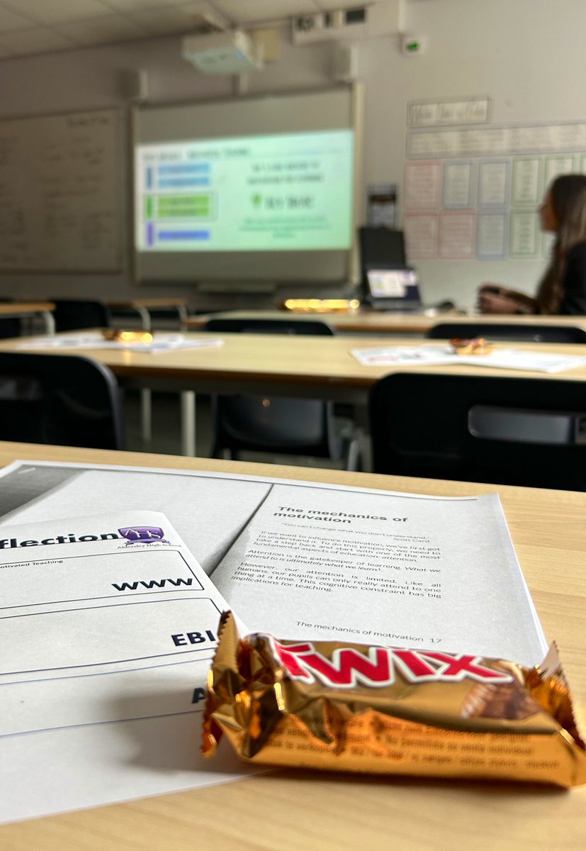 Our first T&amp;L breakfast session on Motivated Teaching  <a href="/PepsMccrea/">Peps</a> led by our wonderful Lead Practitioner <a href="/jkp_stephens/">JKP Stephens</a> <a href="/AldersleyHighSc/">AldersleyHighSchool</a> <a href="/MatWinzor/">Mat Winzor</a> #alwayslearning
