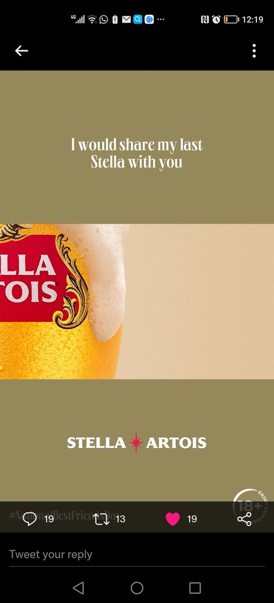 @StellaArtoisZA #NationalBestFriendsDay! Let's #MakeTime
@StellaArtoisZA @Felicia199501 🍻