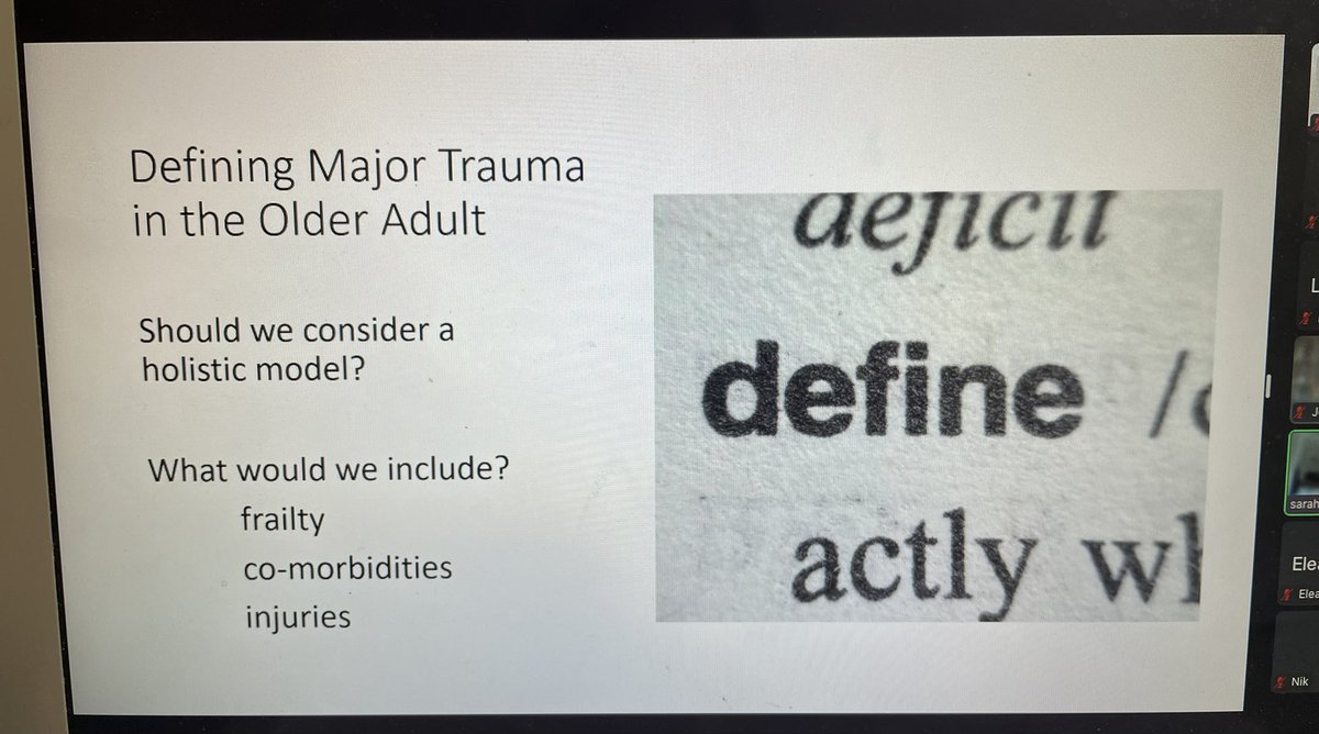 Hot topic of discussion at the <a href="/RCEMevents/">RCEM Events</a> Care of Older Person in the ED study day with Dr Sarah Midgley