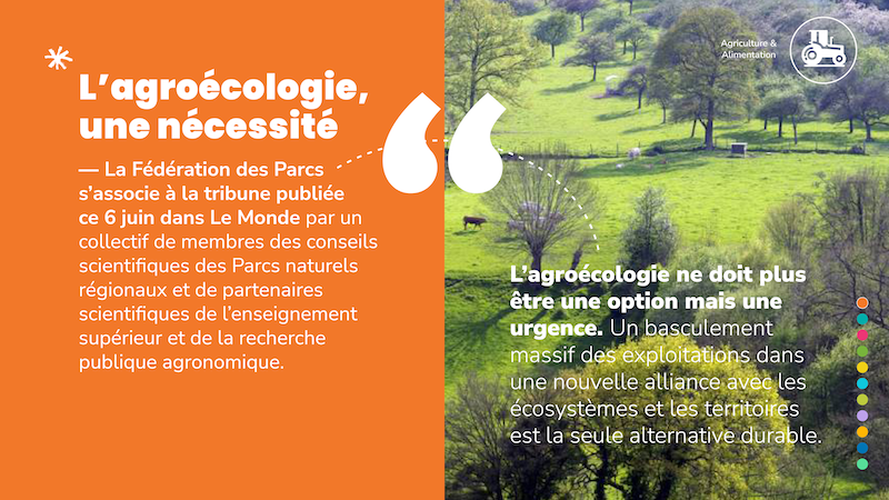 📢 "L’agroécologie ne doit plus être une option mais une urgence." La Fédération des Parcs s’associe à la tribune publiée dans <a href="/lemondefr/">Le Monde</a> portée par son Conseil d'orientation, recherche et prospective (CORP) et signée par 155 partenaires scientifiques. ➡️bit.ly/42wdQh1