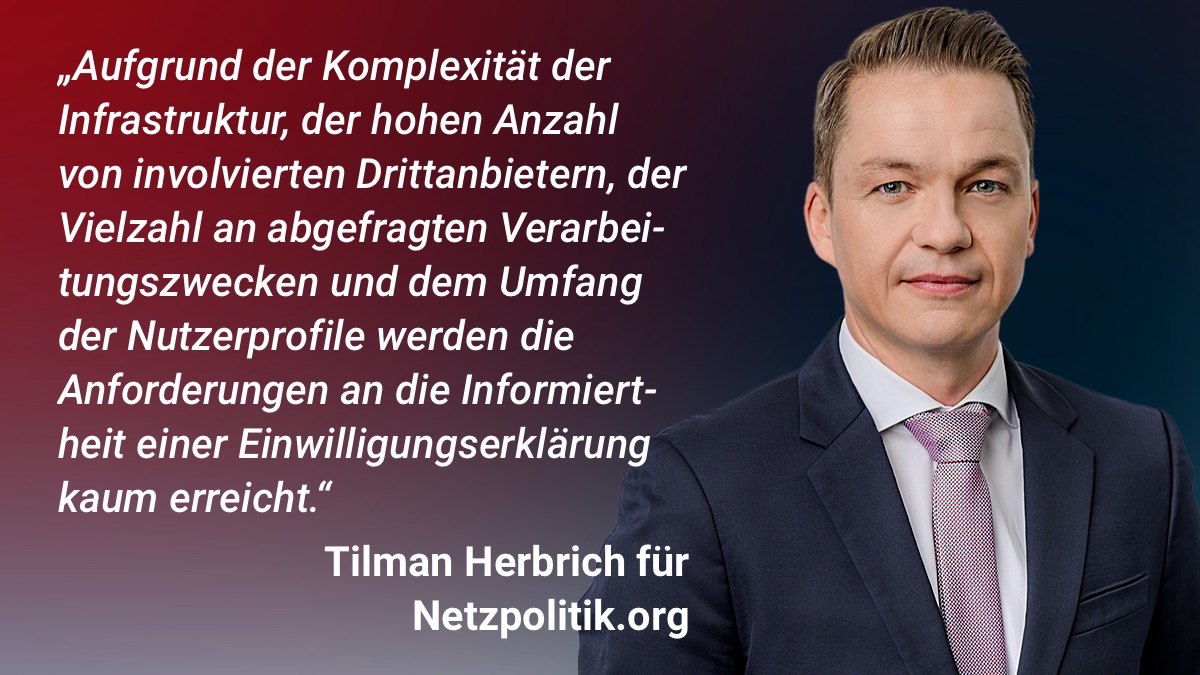 ⚠️ <a href="/TilmanHerbrich/">Tilman Herbrich</a> kritisiert in seiner datenschutzrechtlichen Einschätzung für <a href="/netzpolitik_org/">netzpolitik.org</a> Microsofts Datenmarktplatz Xandr. Lesen Sie jetzt "Das sind 650.000 Kategorien, in die uns die Online-Werbeindustrie einsortiert": netzpolitik.org/2023/microsoft…