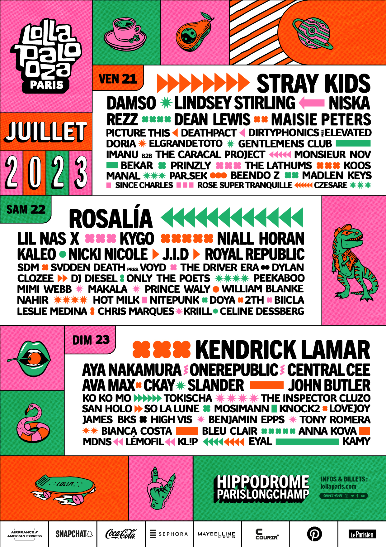 Lollapalooza Paris on Twitter "ANNONCE Les derniers noms sont