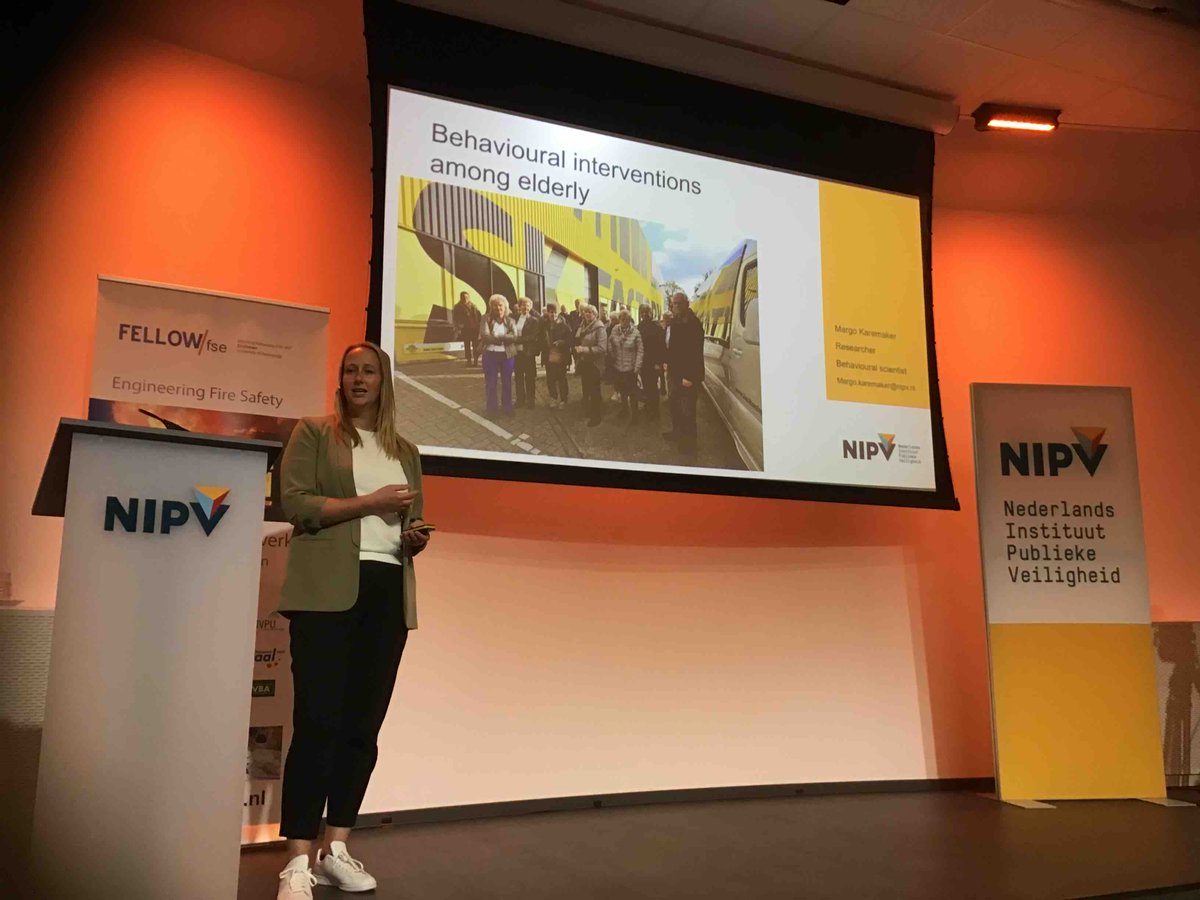 In order to prepare for the future risks due to climate change, smoke propagation, sustainable building and energy transition involving society is key, improve resilience.  Margo Karemaker <a href="/NIPV_NL/">NIPV</a> presents het research about how to influence human behaviour #FSS2023