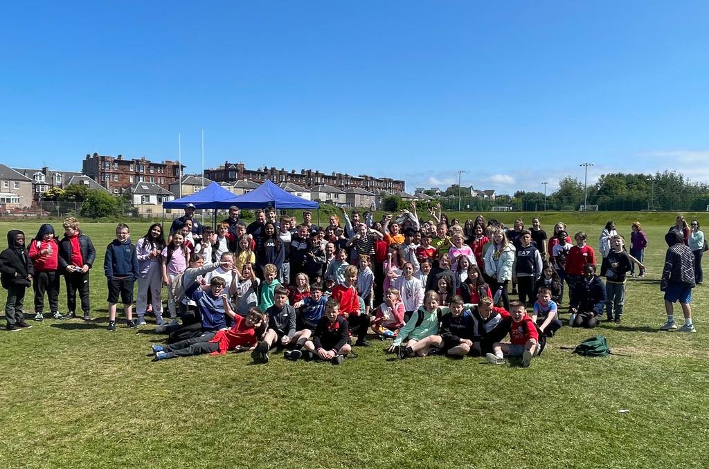 Well done to all the P6 pupils involved in yesterday festival @LeithRugby A huge thank you to all the pupils, School staff and Volunteers! We will see you all again next year for more rugby in P7! #rugbyfestival #leithrugby #grassrootsrugby #rugbyforall