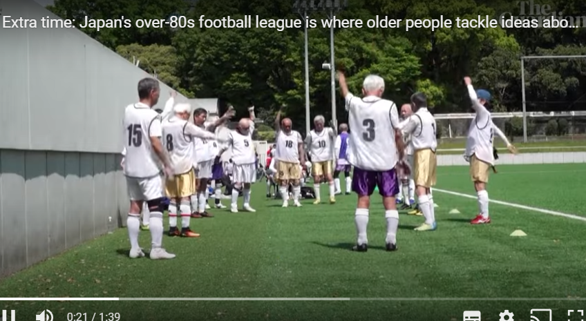 Extra time: Japan's over-80s football league where older people tackle ideas about ageing – video n4g.uk/3NdfXSs #nans4grans #olderpeople #ageing #seniors #Harpenden #StAlbans #Health #Homecare #loneliness #respitecare