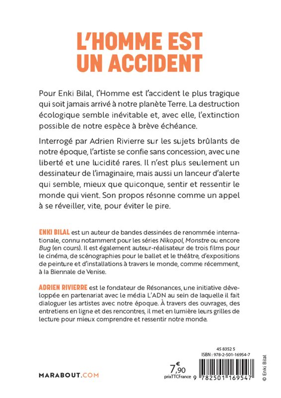 La #sciencefiction est bien réelle !

Dans L'Homme est un accident, mon livre d'entretien avec Enki Bilal, nous en parlions déjà... C'était il y a deux ans... 

Et ce n'est que le début...   

#EnkiBilal